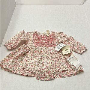 Tucker + Tate Pink and White Floral Baby Dress